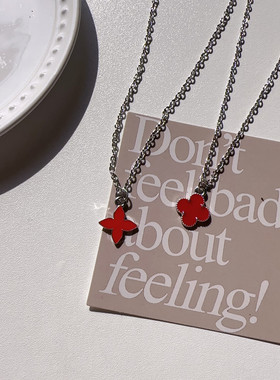 宇宙射线-欧美小众设计四叶草轻奢气质春夏新款项链网红简约百搭