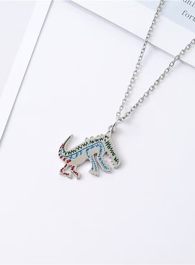 宇宙射线小恐龙项链嘻哈网