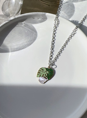 吊坠项链简约小众小清新