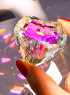 太阳捕手晶体合色棱光镜白水晶