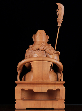 香樟木关公佛像供奉佛堂武财神