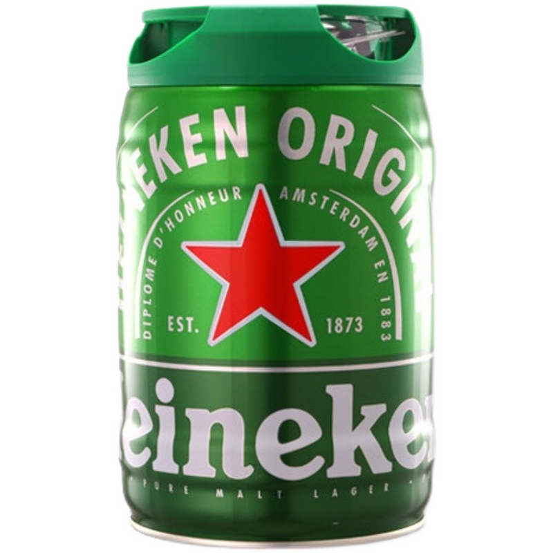 荷兰原装进口Heineken喜力铁金刚5L一桶桶装生啤啤酒扎啤新日期