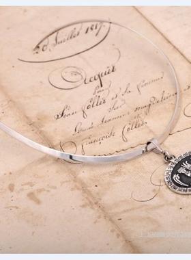 上层精灵的庭院∮Taxco塔斯克950银图腾手工匠VTG吊坠 含银项圈