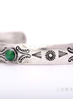 庭院纯银古董小手镯