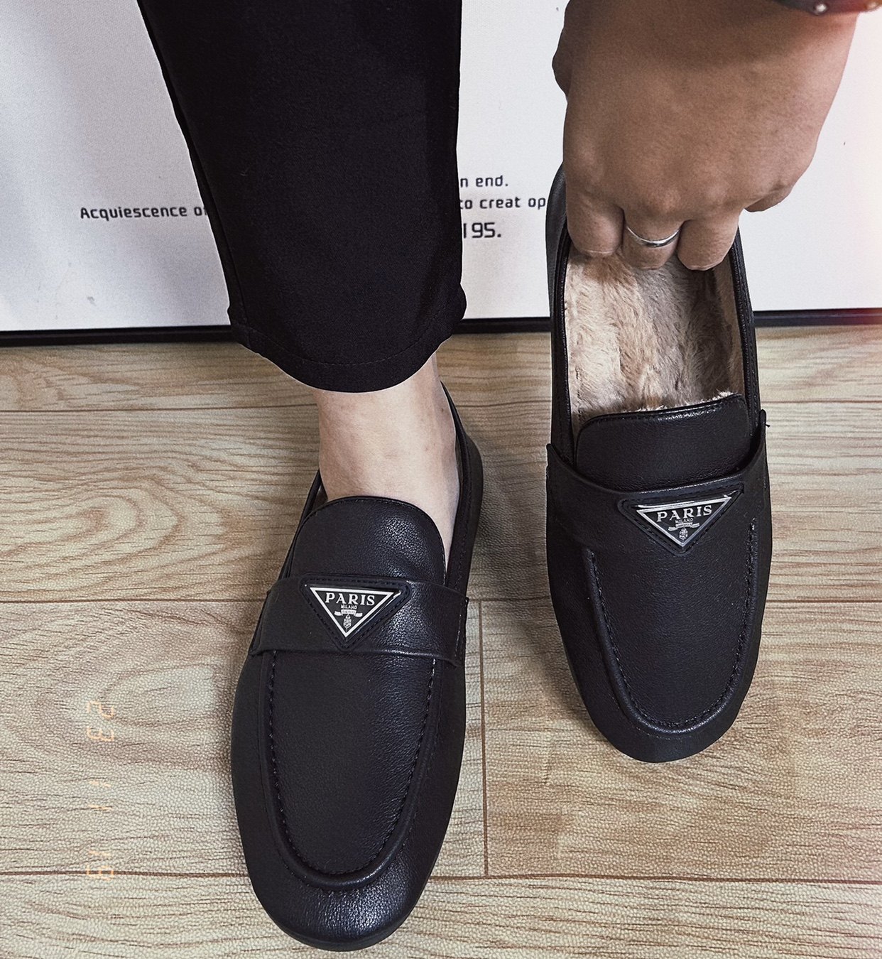 真皮套脚豆豆鞋软面软底加绒保暖开车鞋透气懒人一脚蹬真皮棉鞋男,淘宝优惠券,粉丝福利购,淘宝优惠卷