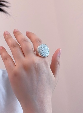 小众设计感个性滴釉戒指女轻奢高级感时尚重工夸张指环戒子配饰品