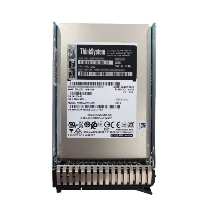 固态硬盘4XB7A38144 480G 960G 1.92TB 3.84T SSD SATA 2.5寸 - 图0