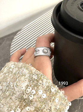 西太后同款珐琅土星戒指开口戒