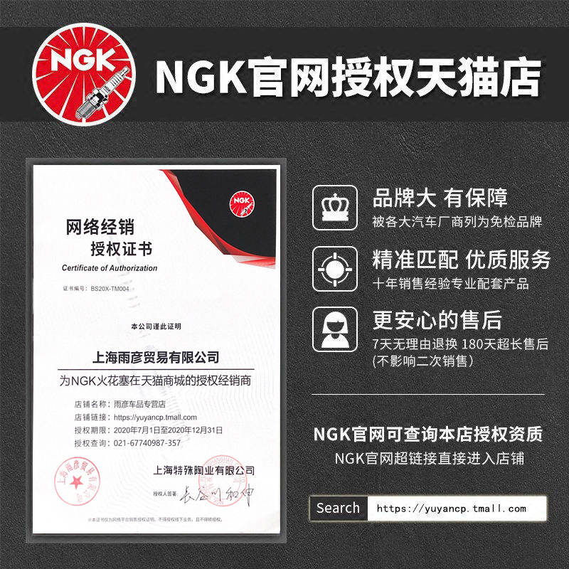 NGK铱金改装火花塞BKR7EIX迈腾A4L尚酷CC帕萨特A6途观Q5 1.8T2.0T - 图1