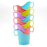 Одноразовый пластиковый держатель для стакана, чайная чашка, увеличенная толщина, защита от ожогов