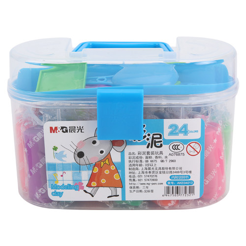 包邮晨光文具24色彩泥AKE04013学生橡皮泥儿童益智12色彩泥手工泥 - 图2