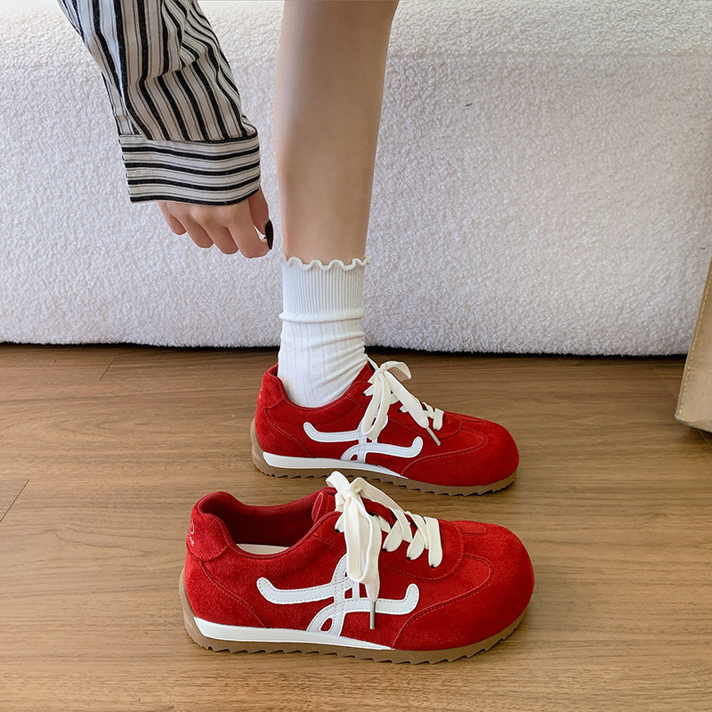 厚底德训鞋女2026年春季新款增高内系带单鞋阿甘鞋跑步运动鞋女鞋,淘宝优惠券,粉丝福利购,淘宝优惠卷