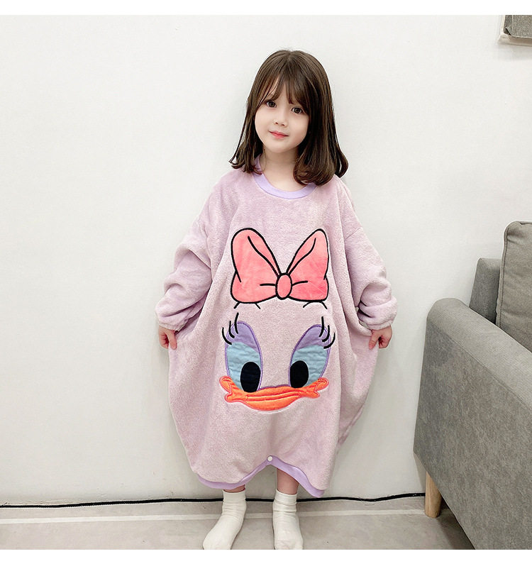 女童连体睡衣儿童秋冬法兰绒加厚睡裙珊瑚绒男女宝睡袋家居服保暖,淘宝优惠券,粉丝福利购,淘宝优惠卷