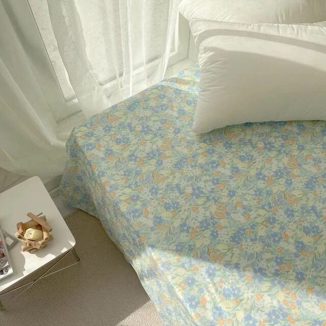 Full cotton bed sheets Full cotton floral fresh
