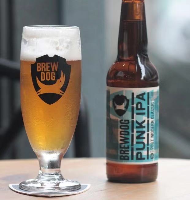 英国BREWDOG酿酒狗啤酒杯朋克IPA专用高脚精酿啤酒杯定制logo - 图0