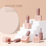 KaSi Лак для ногтей, нюдовый янтарный прозрачный сиреневый чай с молоком, коллекция 2022, «Холодное сердце»