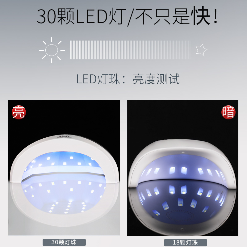 kasi旗舰店KaSi美甲灯48W光疗机led烤灯做指甲家用烘干机专业速干快干店专用0