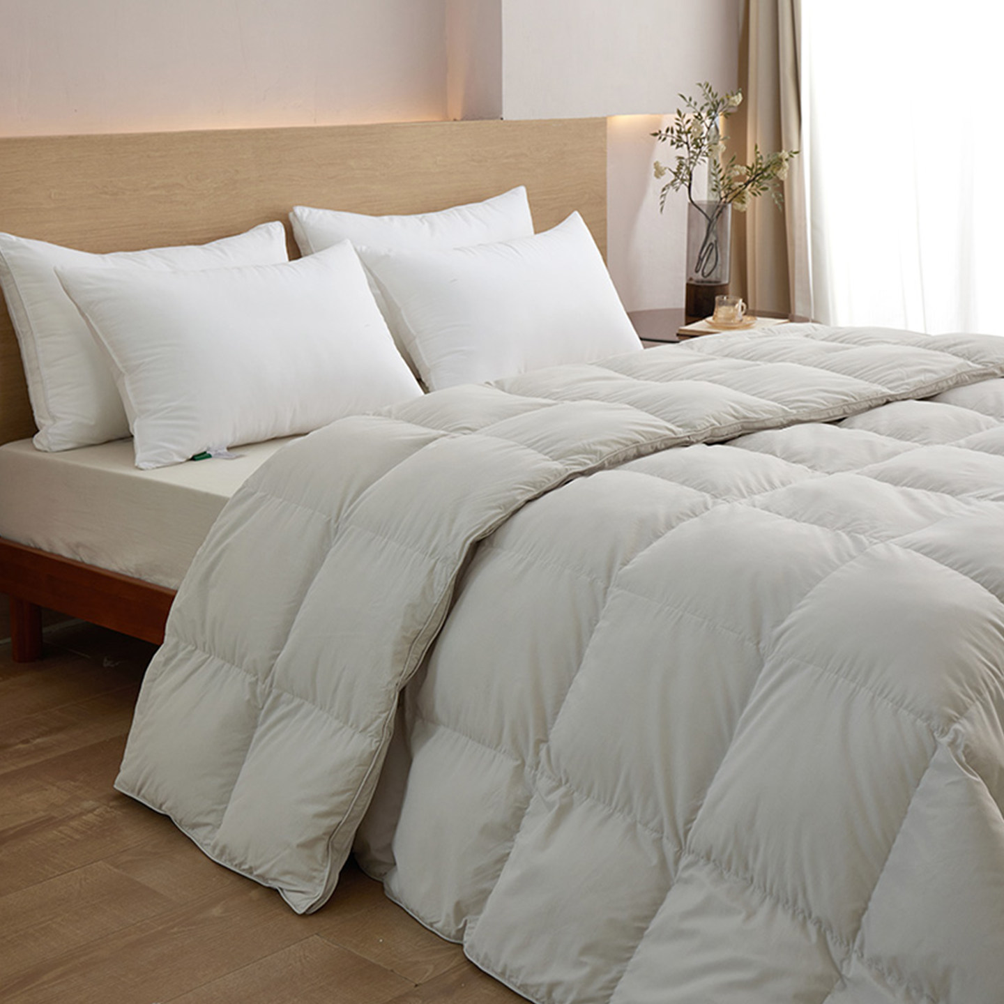 南法假日天丝95鹅绒羽绒被子加厚保暖羽毛冬被春秋被芯空调被冬季,淘宝优惠券,粉丝福利购,淘宝优惠卷