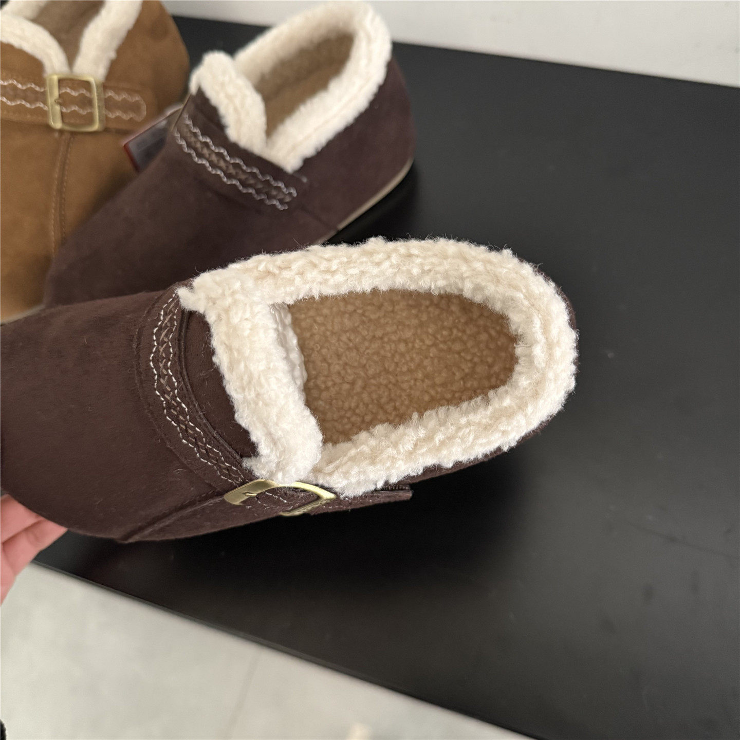 3515强人女鞋加绒勃肯鞋女冬季保暖棉鞋2025新款女家居鞋包跟外穿,淘宝优惠券,粉丝福利购,淘宝优惠卷