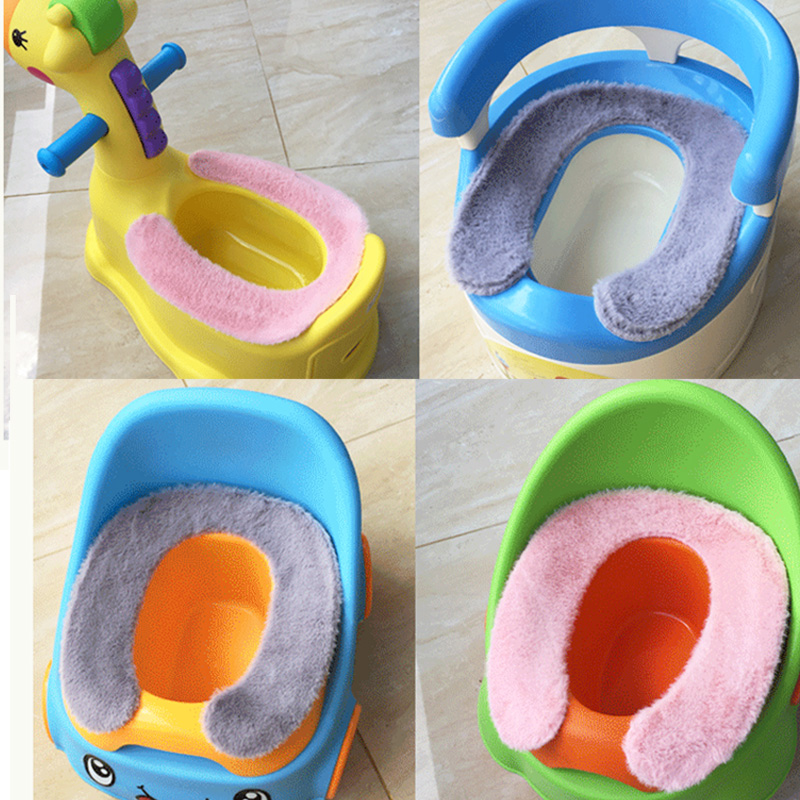 儿童马桶垫粘贴小孩婴儿坐便器套加厚毛绒保暖宝宝坐垫圈防冷通用 - 图1
