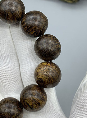 越南惠安沉香手串老料油性丰富药香清甜单圈男女款佛珠手链