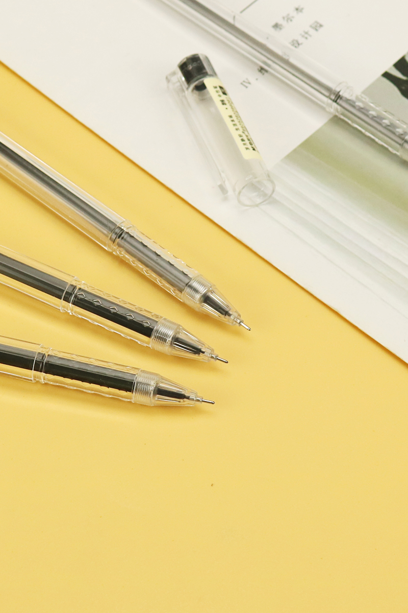 晨光本味中性笔学生书写黑色水笔0.5全针管办公用签字笔 AGPA9201 - 图1