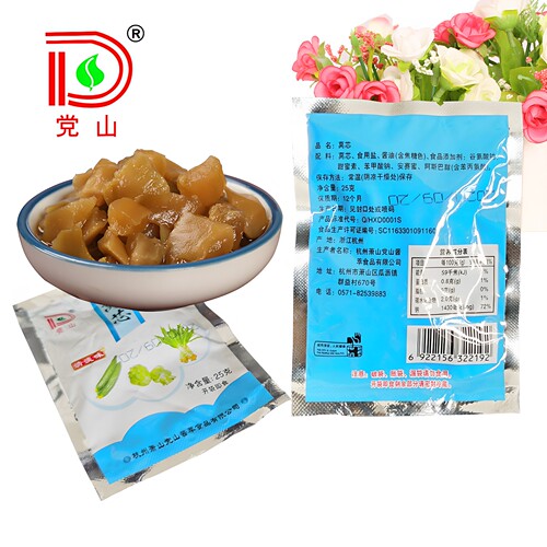 党山酱菜都市小菜25克清淡味莴芯小包装莴笋腌制淡口味咸菜下饭菜 - 图0