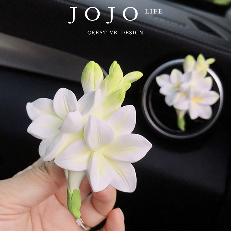 JOJO'S L. PD. rate.小苍兰花朵车载香薰茉莉花香水汽车装饰|流量 - 图0
