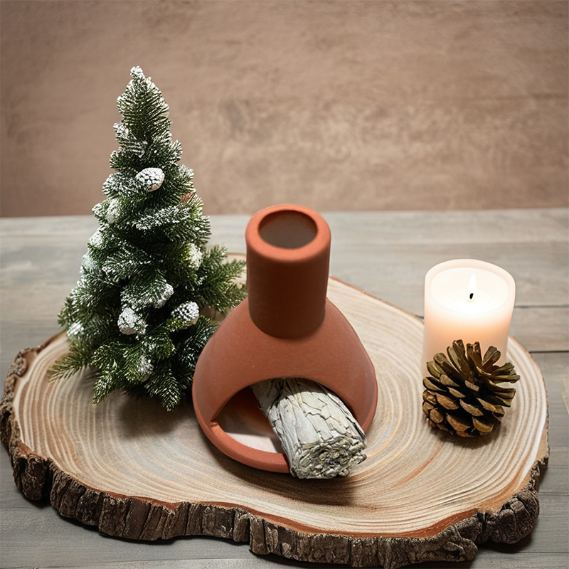 JOJO'S L. PD.winnow.烟囱圣木鼠尾草托盘陶瓷香薰炉底座 | 奋扬 - 图0