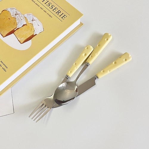 JOJO'S L. PD.Stream.勺子不锈钢高颜值牛排刀叉勺可爱 | 空涧 - 图0