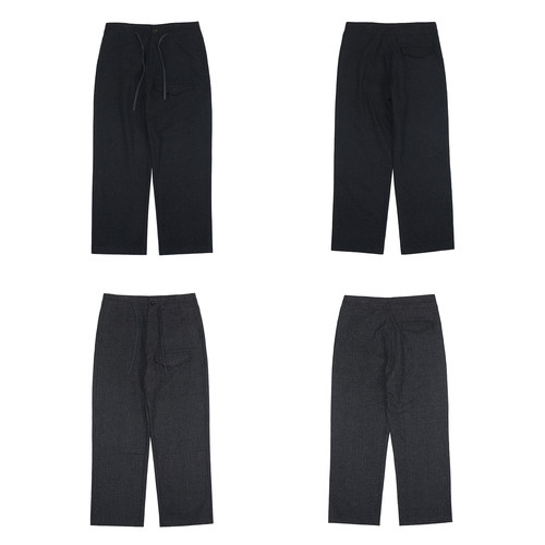 Secondorder FW24 Checked EasyArmy Trousers复古格纹抽绳休闲裤 - 图3