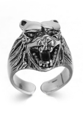 2025ebay 欧美戒指 男 霸气狼头戒指 外贸饰品厂家货源