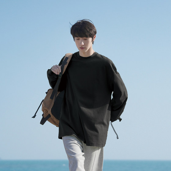 GOOZIMADE pure cotton long-sleeved casual bottoming shirt