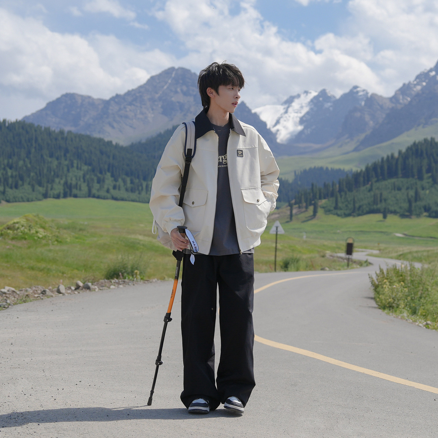 GOOZI MADE 巴恩风美式翻领外套男春季cleanfit男生飞行员夹克潮,淘宝优惠券,粉丝福利购,淘宝优惠卷