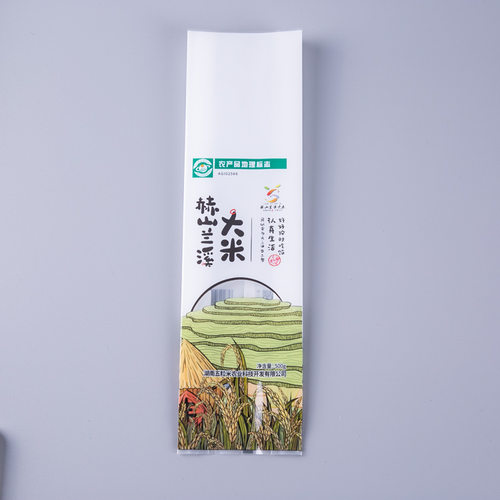 订制富硒米袋定做风琴贡米塑料袋小米谷物袋中封折边大米包装袋膜 - 图3