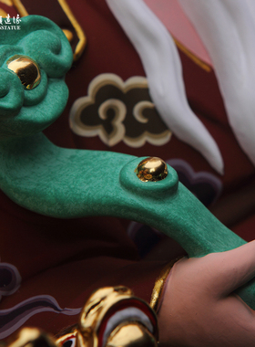 慈颜造像 桧木贴金极彩土地婆土地公神像迎请神像