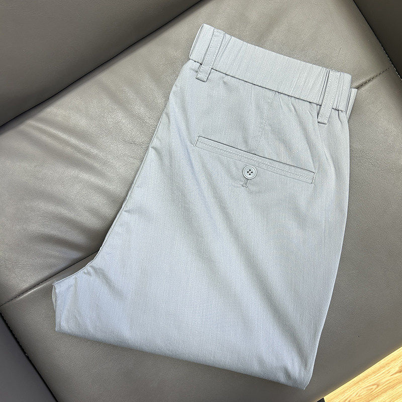 含莫代尔纤维清爽浅色系休闲裤春夏季薄款男士简约时尚修身九分裤,淘宝优惠券,粉丝福利购,淘宝优惠卷