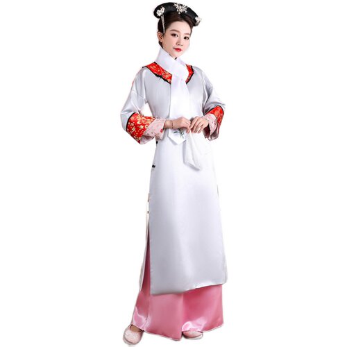清朝古装格格服装满族旗服女古代宫女娘娘嬷嬷宫廷甄嬛传演出服装 - 图3