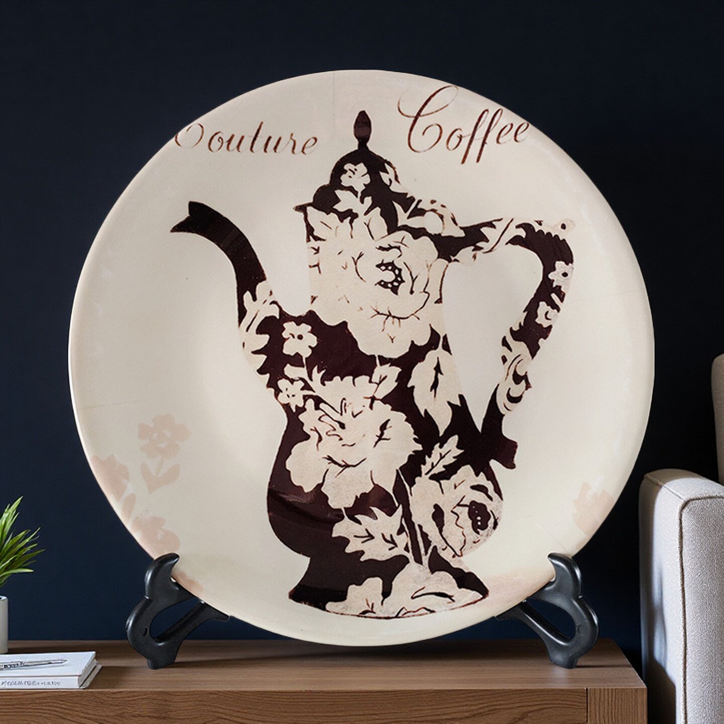 欧式复古陶瓷桌面摆件美式客厅装饰摆盘坐盘咖啡厅装饰品陶瓷盘子,淘宝优惠券,粉丝福利购,淘宝优惠卷