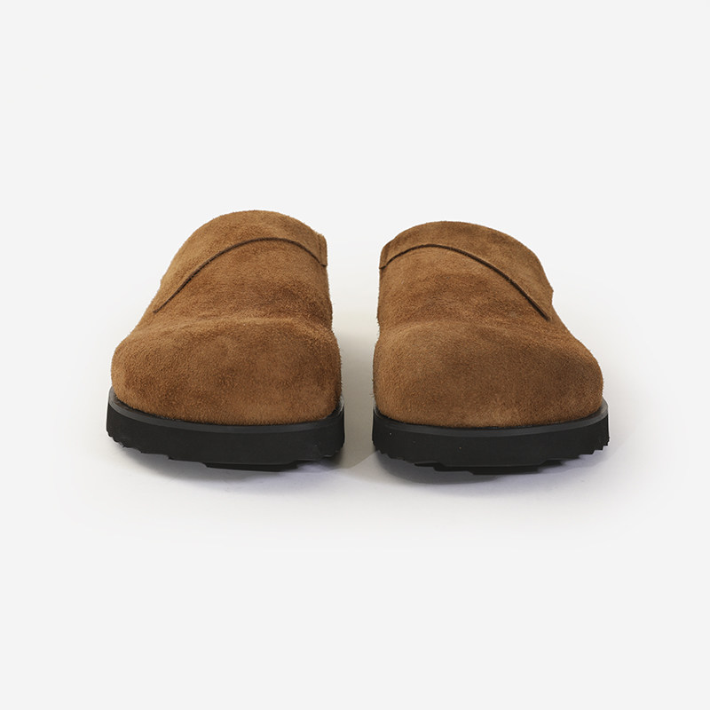 小众设计款欧美风反绒牛皮一脚蹬包头勃肯老钱风乐福穆勒懒人拖鞋,淘宝优惠券,粉丝福利购,淘宝优惠卷