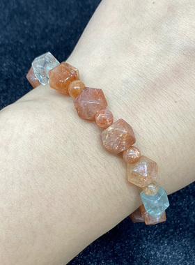 天然阿鲁沙刻面手串时尚小清新