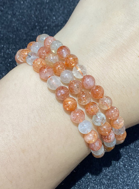 天然阿鲁沙三圈手串时尚小清新