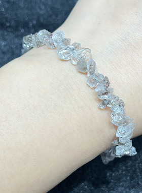 天然闪灵钻碎石手串时尚小清新