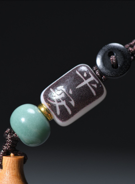 天然绿檀木葫芦香囊香丸汽车钥匙扣随身佩戴平安挂件手机链挂饰品