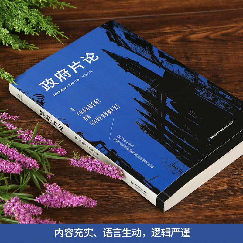 正版包邮 政府片论 边沁著作 代表边沁功利主义思想的纲领性著作 奠定了功利主义和实证主义法学的理论基础 西方百年学术经典书籍 - 图0