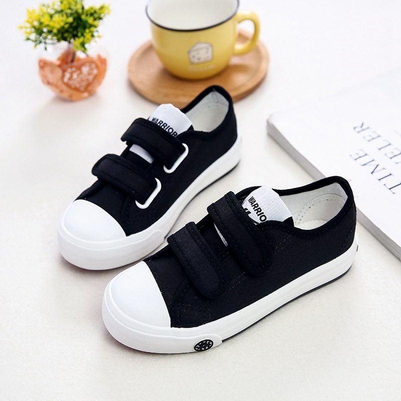 回力儿童白鞋男童女童白色帆布鞋中小童学生体