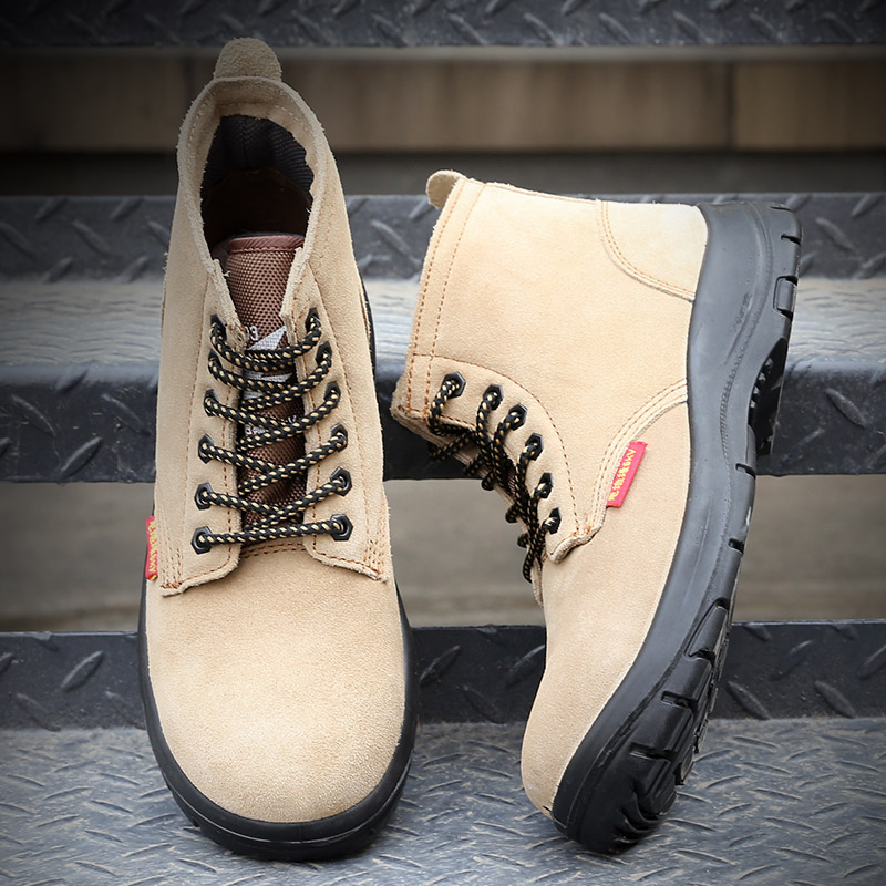 强人3515男劳保鞋高帮6KV电绝缘电焊工钢包头防砸轻便工地安全鞋 - 图1