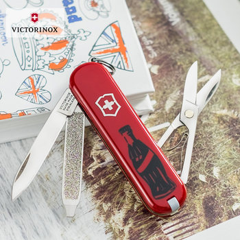 Victorinox Swiss Army Knife ຂອງແທ້ມີດ Mini ຮຸ່ນ 0.6223 ຂອງຂວັນວັນແຫ່ງຄວາມຮັກສໍາລັບແຟນແລະແຟນ