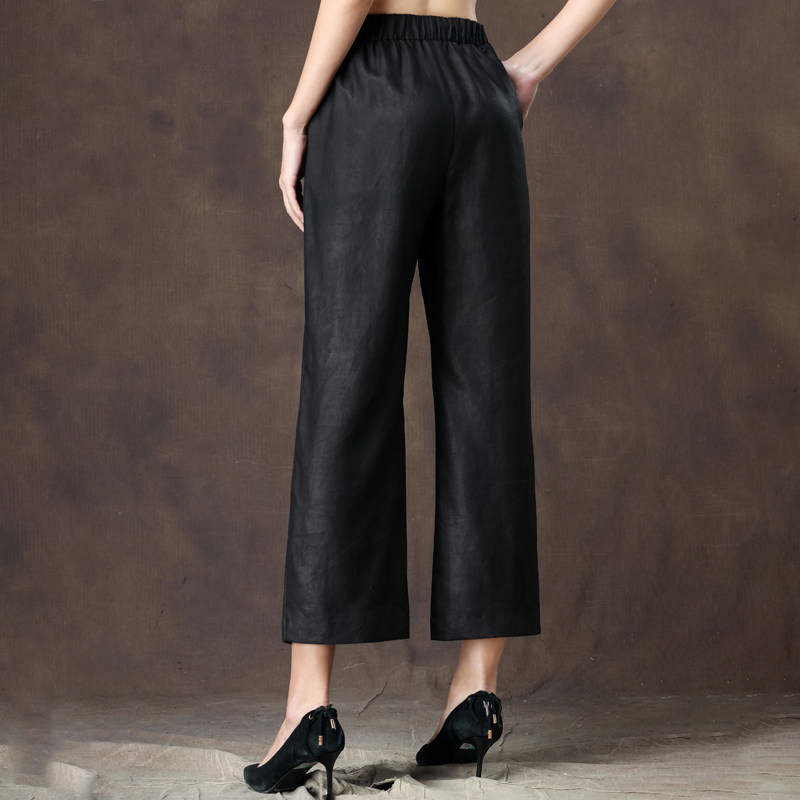 ZM884新款香云纱九分裤S码牛皮纸样春夏季中老年桑蚕丝针织类定制,淘宝优惠券,粉丝福利购,淘宝优惠卷