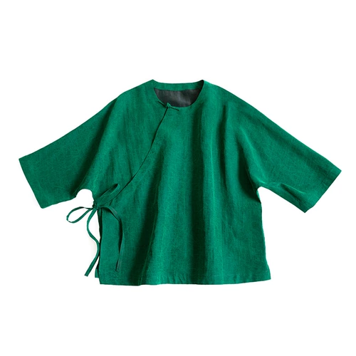 Футболка, ретро ханьфу, китайский стиль, свободный крой, делается под заказ